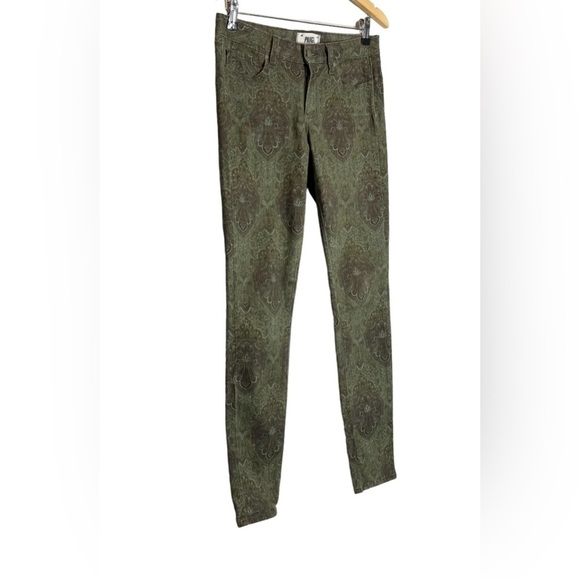 Paige | Verdugo Ultra Skinny Jeans Paisley Ankle Stretch Estate Green - Picture 5 of 10